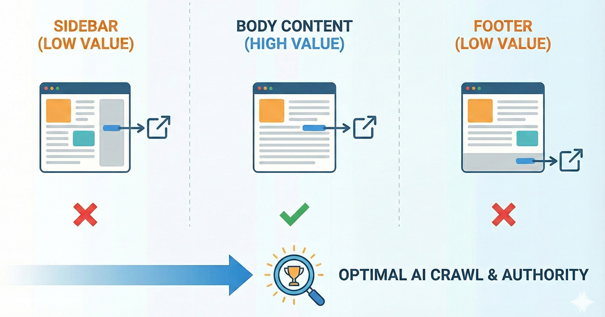 Body vs. Footer vs. Sidebar: Where to Place Links for Maximum SEO Value
