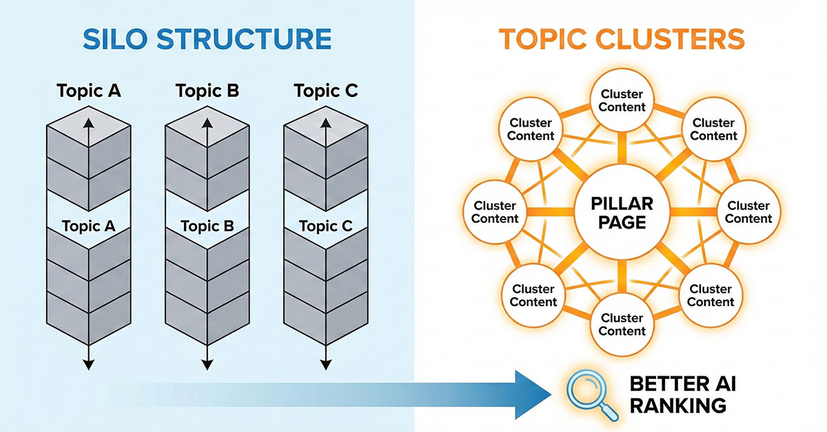 Topic Clusters vs. Silo Structure: Which is Best for Your Site? (2026 Guide)